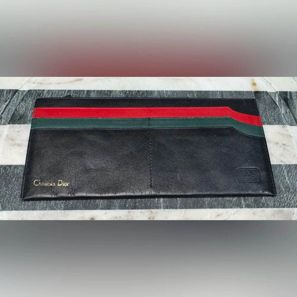 CHRISTIAN DIOR LONG WALLET/CARD CASE EXCELLENT CONDITION EUC AUTHENTIC VINTAGE
